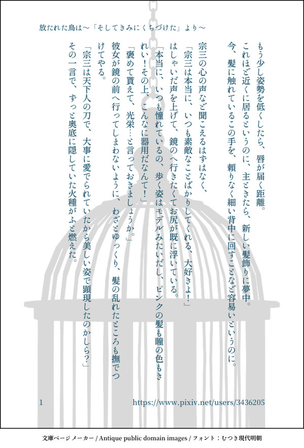 放たれた鳥は〜「 そしてきみにくちづけた」より〜