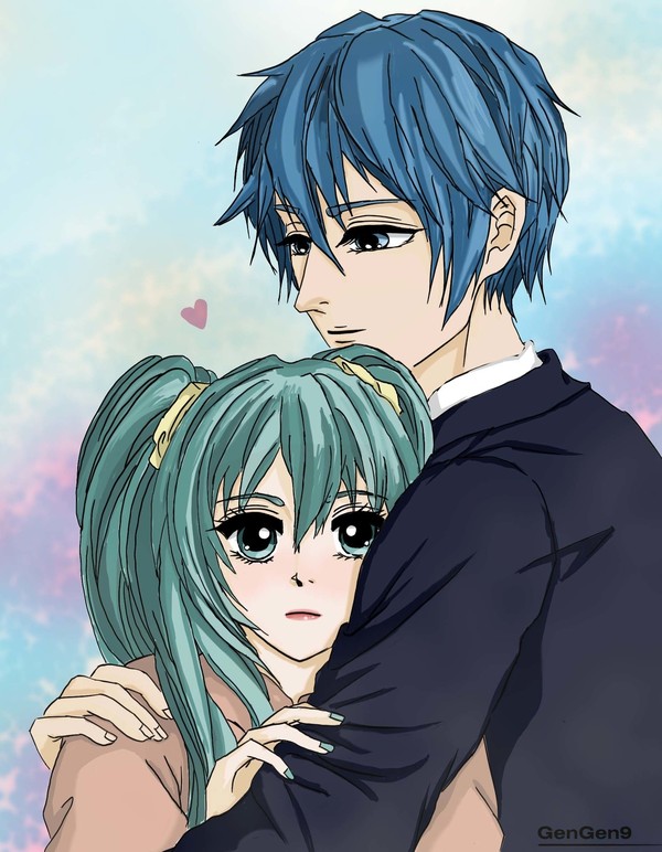 Kaito x Miku ( It's just a hug )