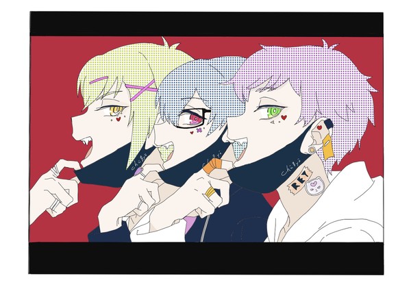 【厨病】ヴァンパイア描いてみた【高中九】