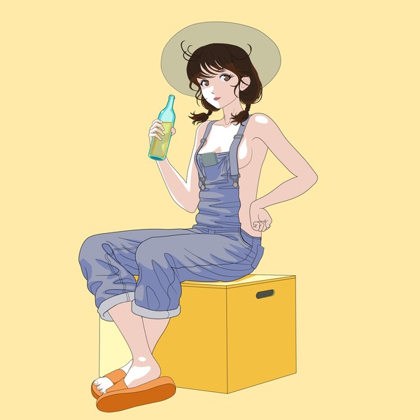 裸オーバーオール（差分あり）