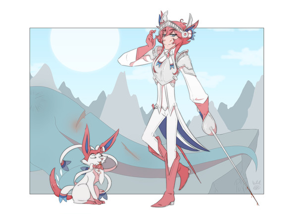 Feminine pkmn as male gijinka 1