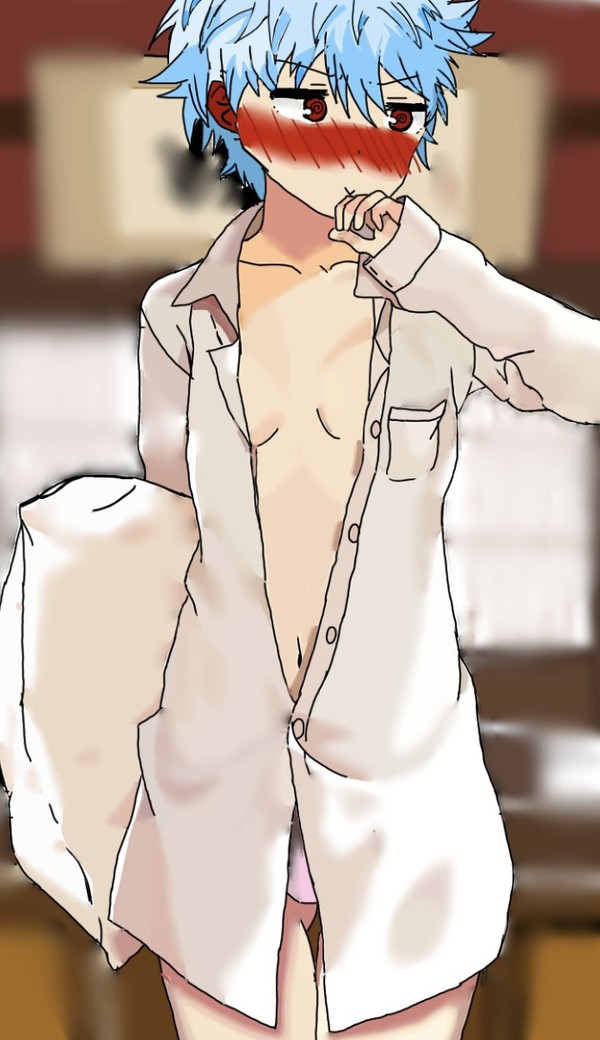 裸ワイシャツ坂田くん