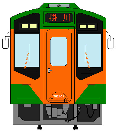 天竜浜名湖鉄道 「Re+」ラッピング車(湘南色)