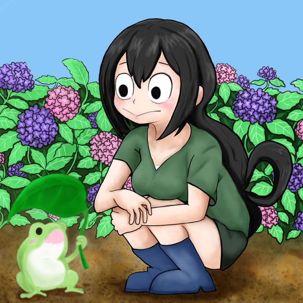 梅雨どき梅雨ちゃん