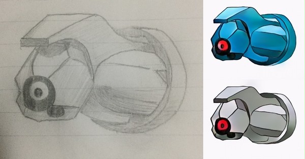 ポケモン落書き+色付け