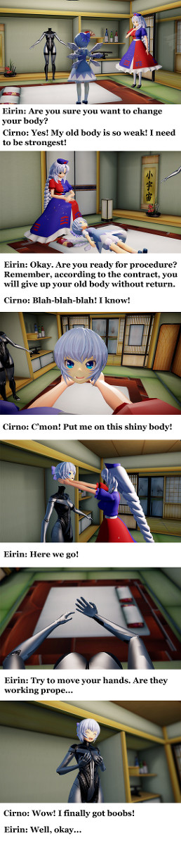 Cirno got a new body