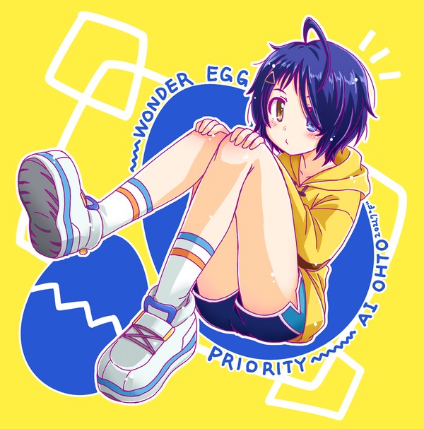 練習絵014 ワンダーエッグ・プライオリティより大戸アイ