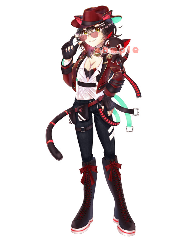 黒牙マウル学術Vの立ち絵
