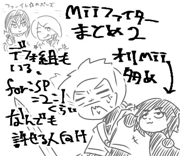 Miiファイターらくがきまとめ2