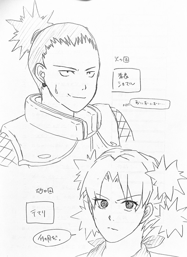 シカマルとテマリ