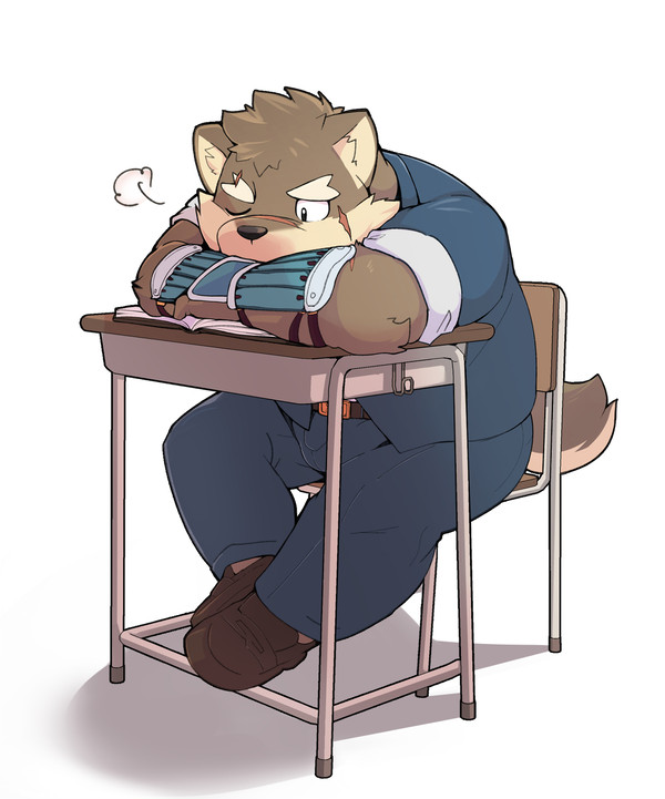 勉強嫌いの子犬
