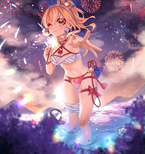 blazing fireworks!