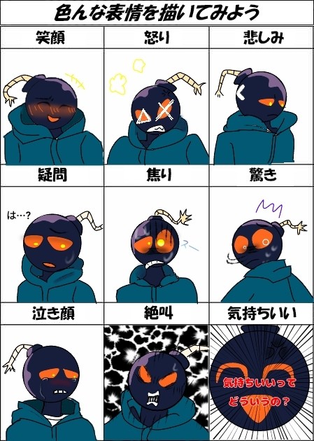 whittyで表情練習