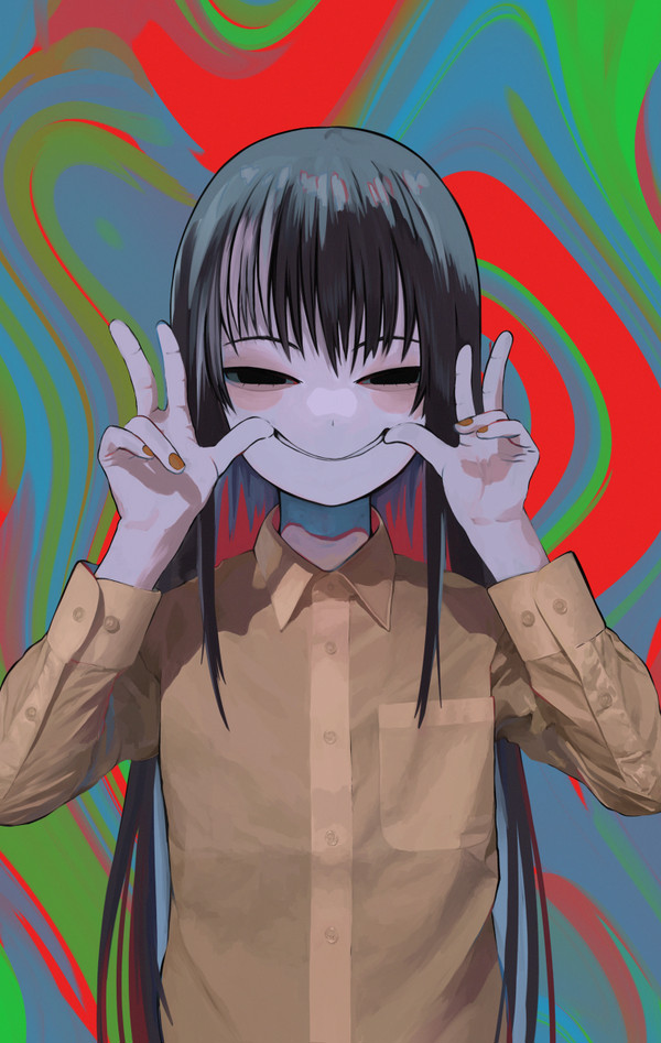 目付きの悪い女の子