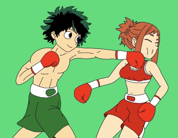 Deku vs Uraraka Boxing