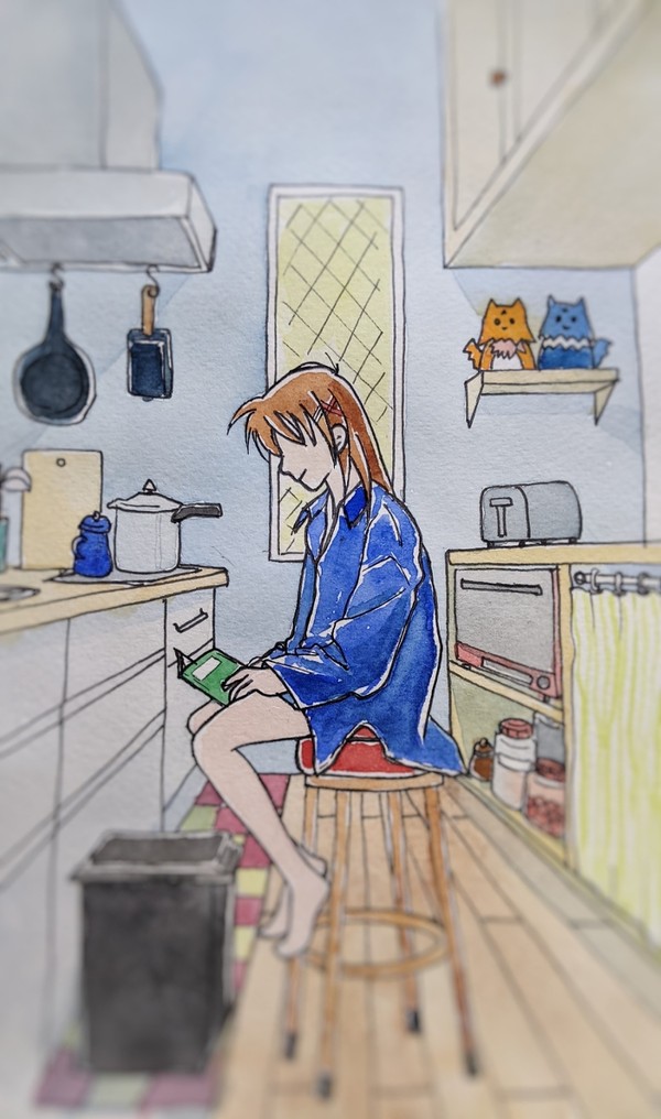 キッチンにて