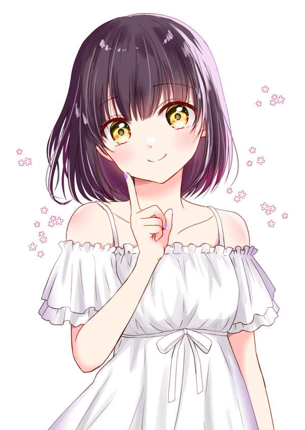 白ワンピ
