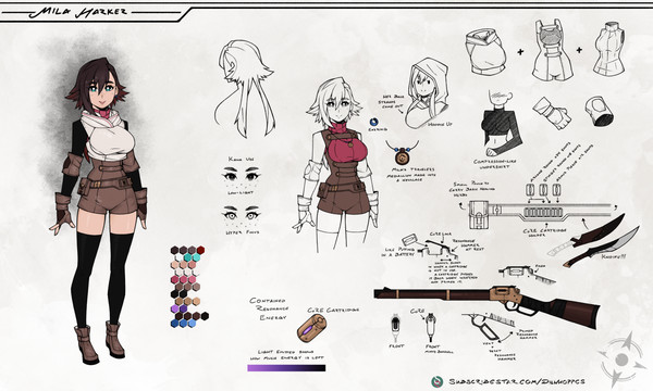 Mila Harker Design Sheet