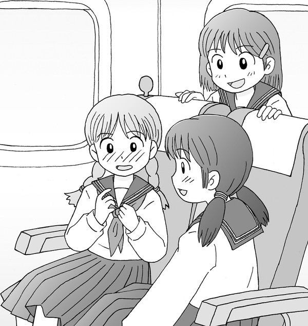 恥じらう少女