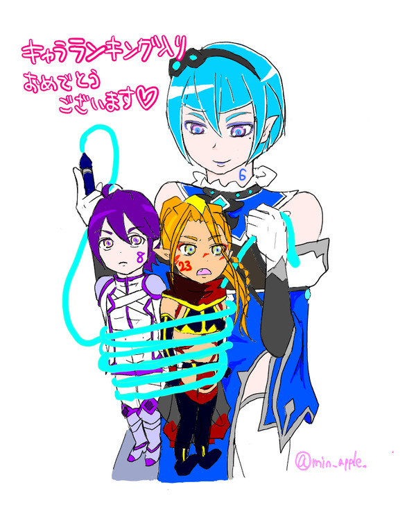 キャラランキング入り祝い