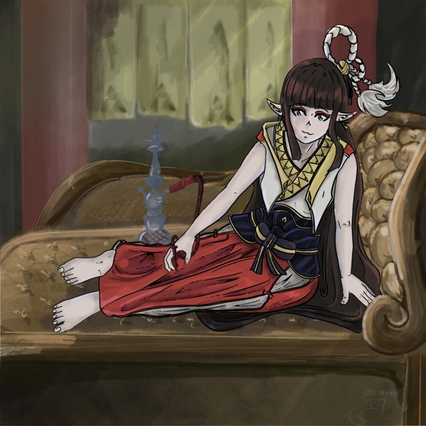 Hinoa Smoking