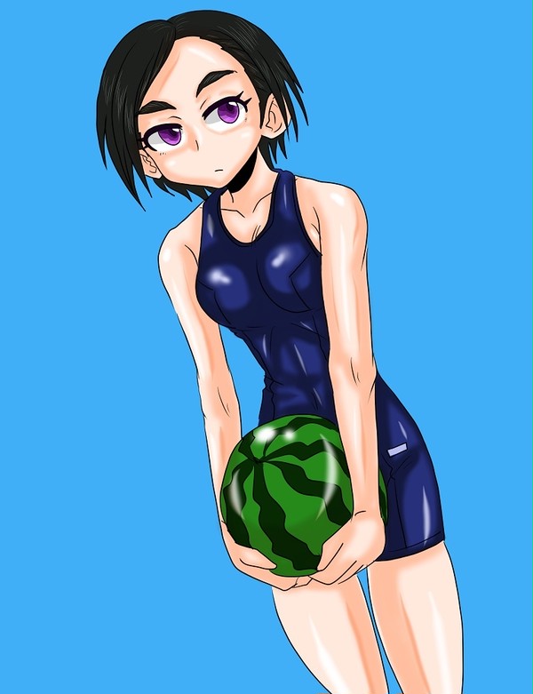 スイカを運ぶ千鶴ちゃん