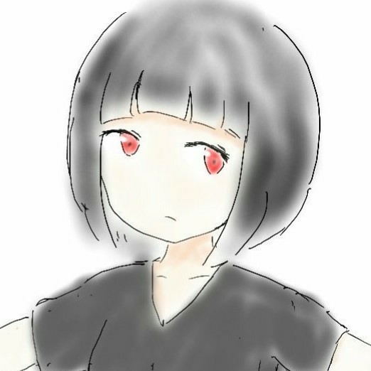 黒髪黒服