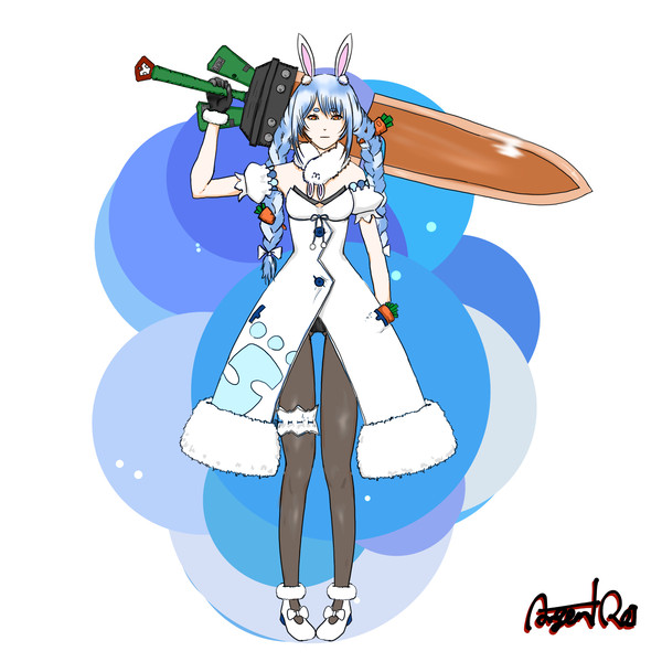 ミッドガルで傭兵をしてる兎田ぺこら
