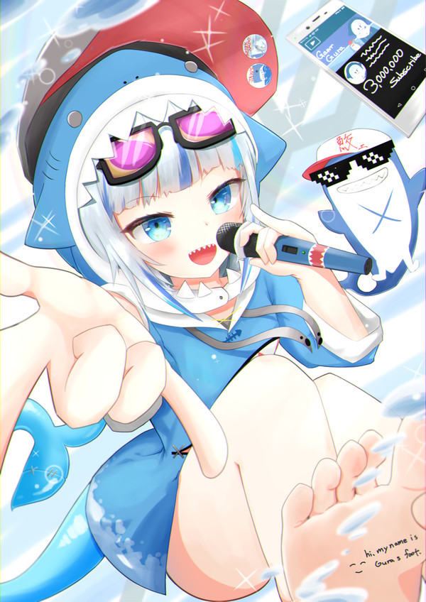 DJごっこをするGawr Guraさん。