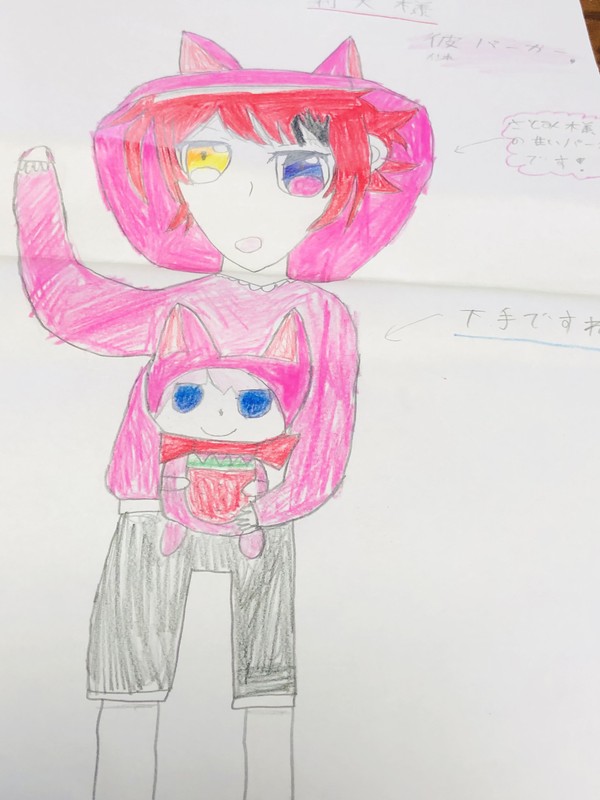 さとみ様のパーカーを着たりいぬ様
