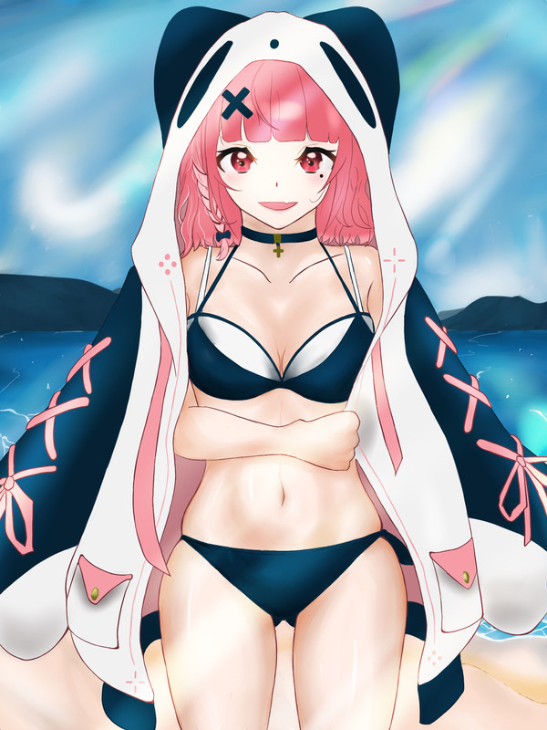 水着姿の笹木咲