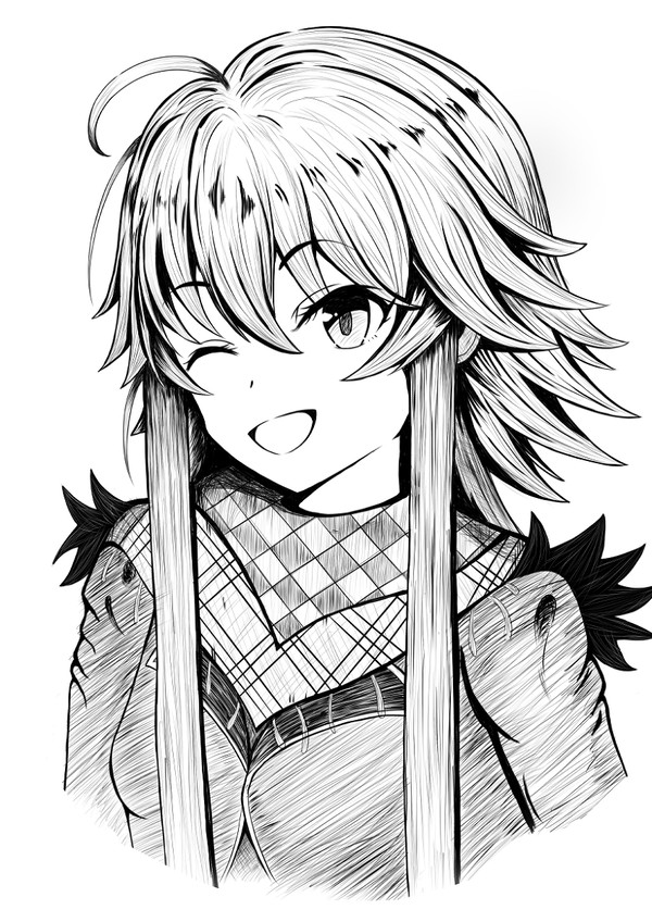 飛鳥ペンのみ落書き