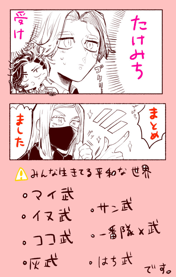 タケミチ受けまとめ