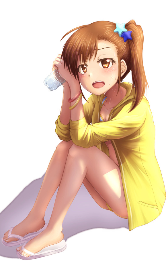 水着撮影休憩中