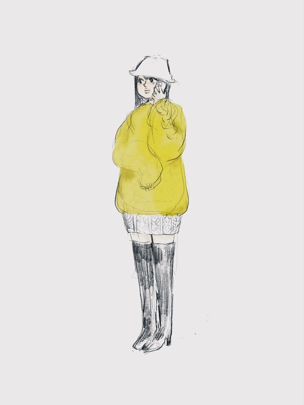 冬服の子