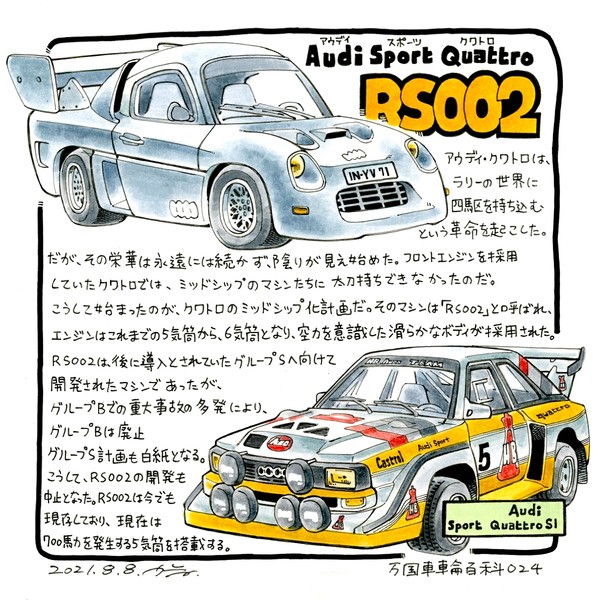 アウディ　スポーツ クワトロ RS002