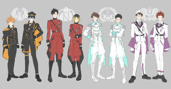 ハイキュー軍服パロ