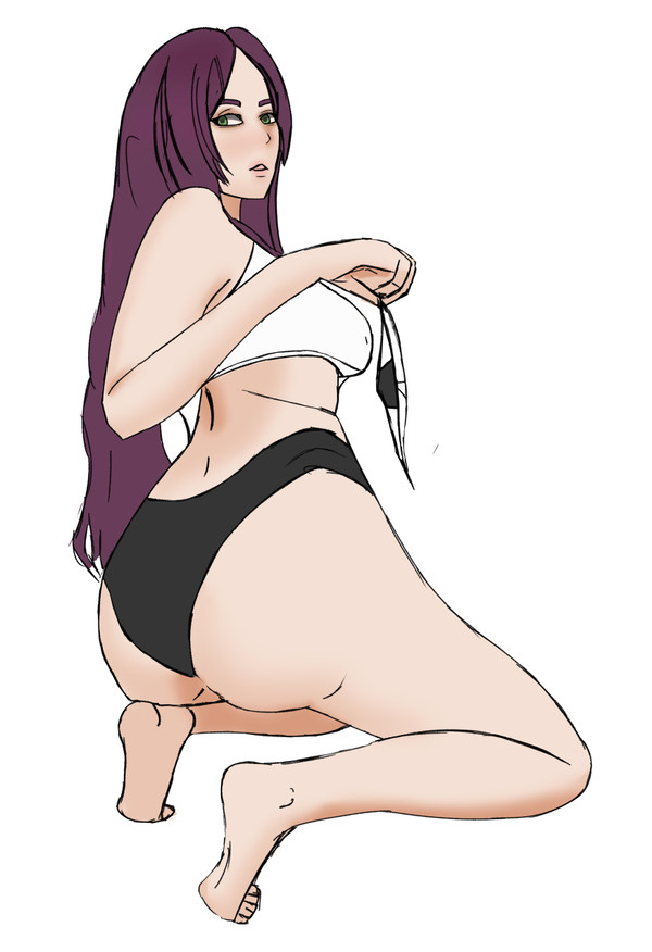 A girl showing off her panties