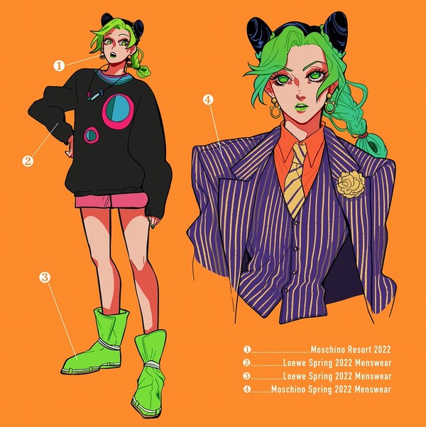 Fashion Sketch-JJBA