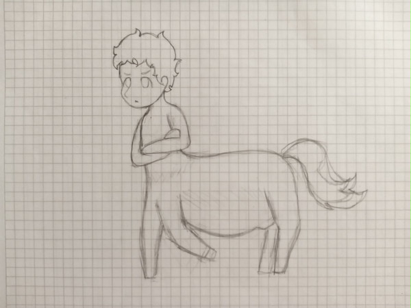 Pregnant centaur