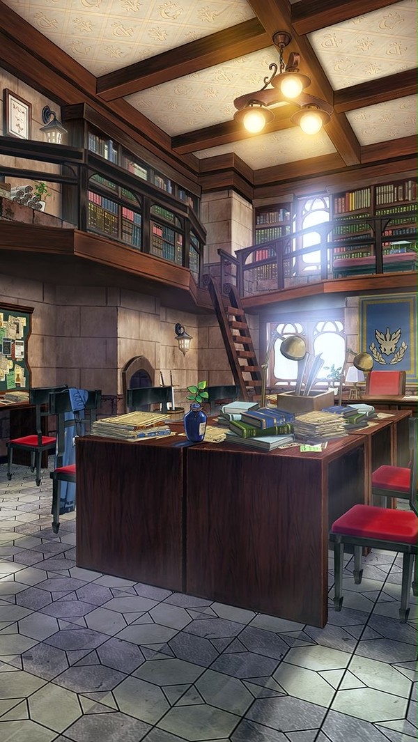 ファンタジー世界のオフィス背景【剣ディテ】