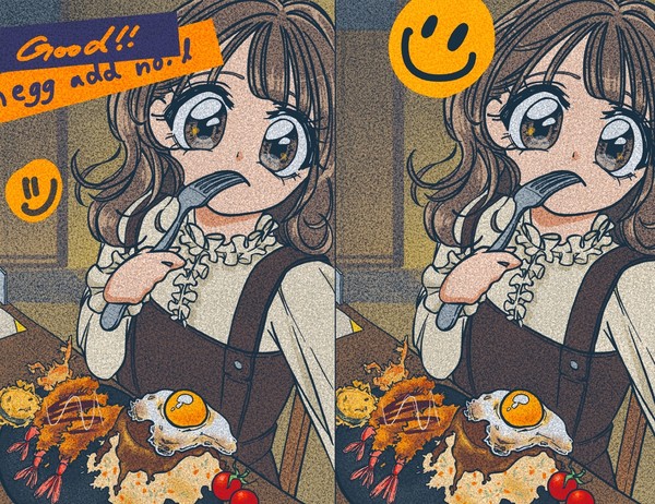 食事中