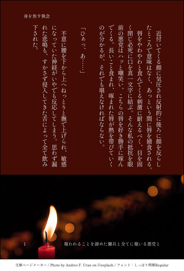 身を焦す執念