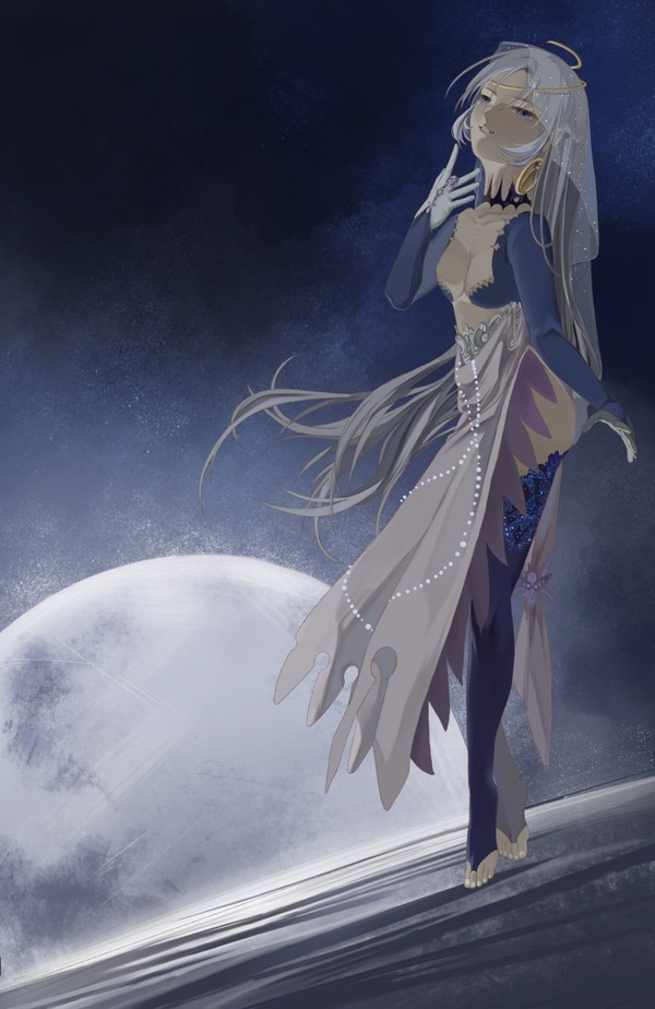 The shape of the moon