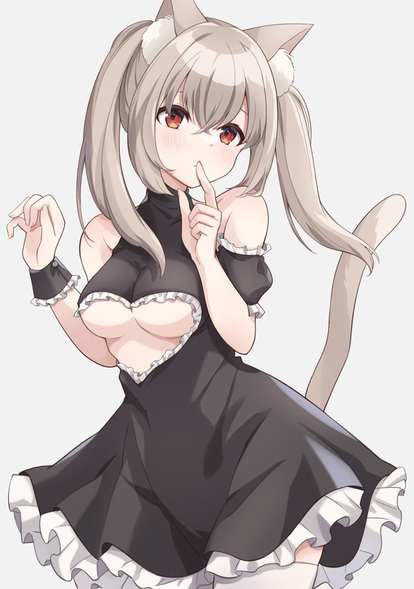 猫耳ツインテール