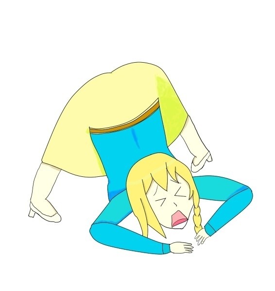 クレア先生にあのポーズしてもらいました