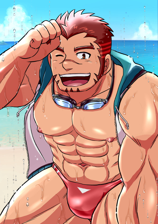 水着アカシくん