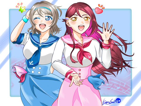 Aqours〜 曜 and 莉子 〜
