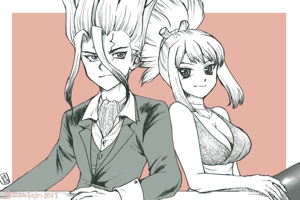 ドクターストーン/千コハ落書きまとめ②＠Twitter