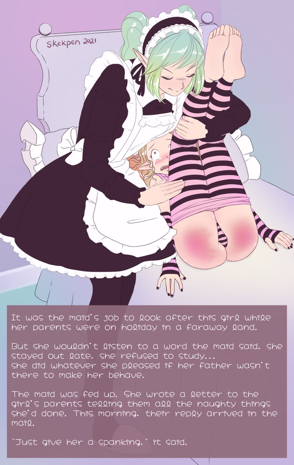 legs up spanking